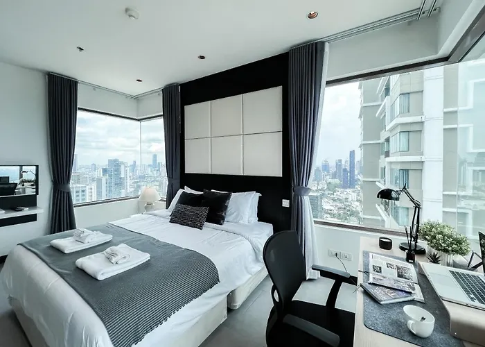 The Grand Penthouse 2br Ultra Fast Wifi Sukhumvit Banguecoque